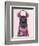 Chilly Llama Pink-Fab Funky-Framed Art Print