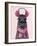 Chilly Llama Pink-Fab Funky-Framed Art Print