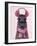 Chilly Llama Pink-Fab Funky-Framed Art Print