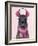 Chilly Llama Pink-Fab Funky-Framed Art Print