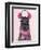 Chilly Llama Pink-Fab Funky-Framed Premium Giclee Print