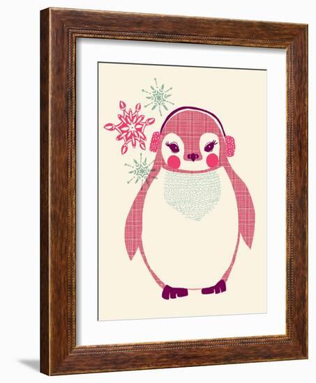 Chilly Penguin-null-Framed Giclee Print