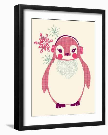 Chilly Penguin-null-Framed Giclee Print