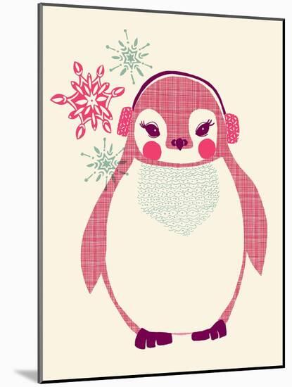 Chilly Penguin-null-Mounted Giclee Print