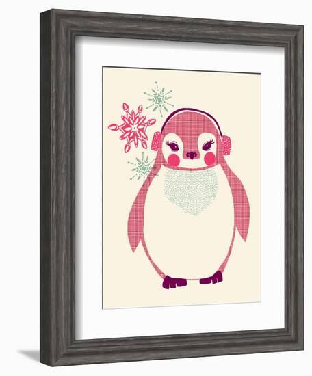 Chilly Penguin-null-Framed Giclee Print