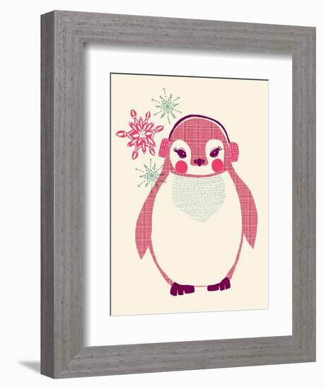 Chilly Penguin-null-Framed Giclee Print