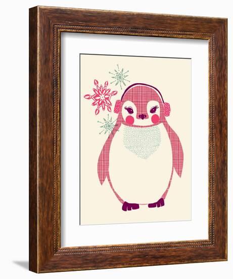 Chilly Penguin-null-Framed Giclee Print