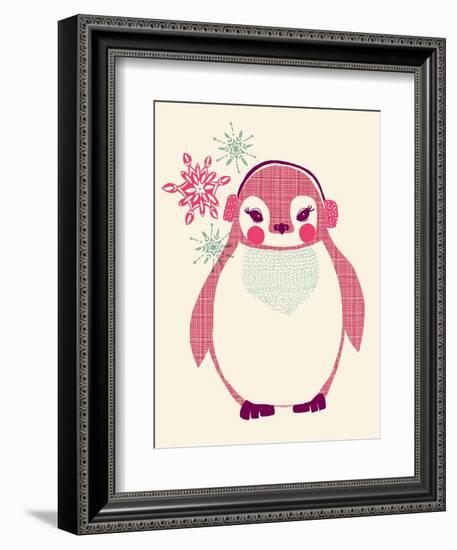 Chilly Penguin-null-Framed Giclee Print