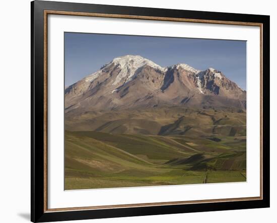 Chimborazo Mountain (6310 Meters) the Highest Mountain in Ecuador, Chimborazo Reserve, Ecuador-Pete Oxford-Framed Photographic Print