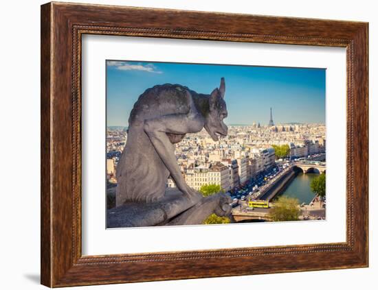 Chimera Notre Dame-Paris-null-Framed Art Print