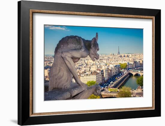 Chimera Notre Dame-Paris-null-Framed Art Print