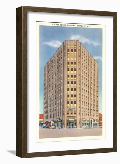 Chimes Tower, Syracuse-null-Framed Art Print