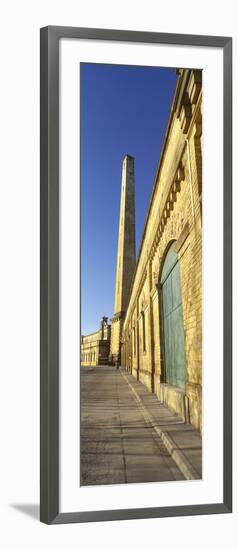 Chimney of a Mill, Salt's Mill, Saltaire, Bradford, West Yorkshire, England-null-Framed Photographic Print