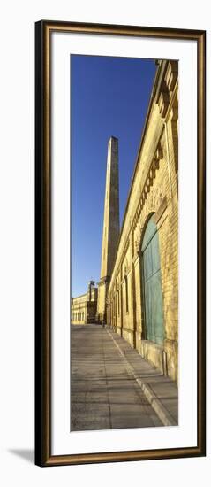 Chimney of a Mill, Salt's Mill, Saltaire, Bradford, West Yorkshire, England-null-Framed Photographic Print