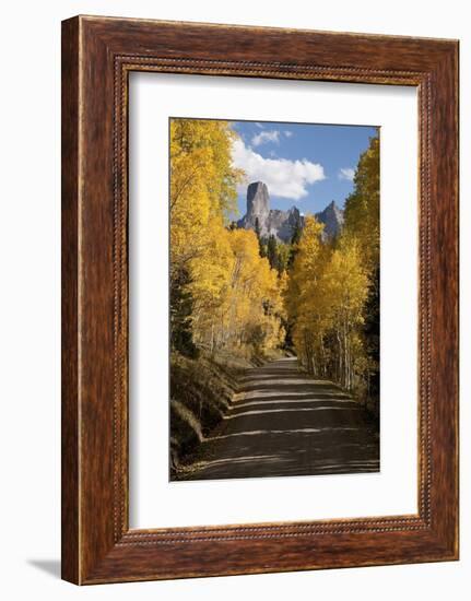 Chimney Peak and Courthouse Mountains in the Uncompahgre National Forest, Colorado-Joseph Sohm-Framed Photographic Print