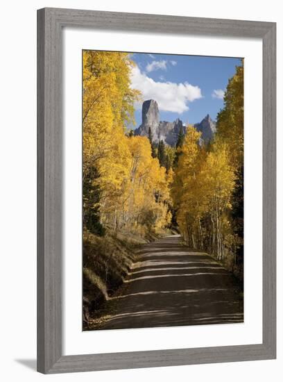 Chimney Peak and Courthouse Mountains in the Uncompahgre National Forest, Colorado-Joseph Sohm-Framed Photographic Print