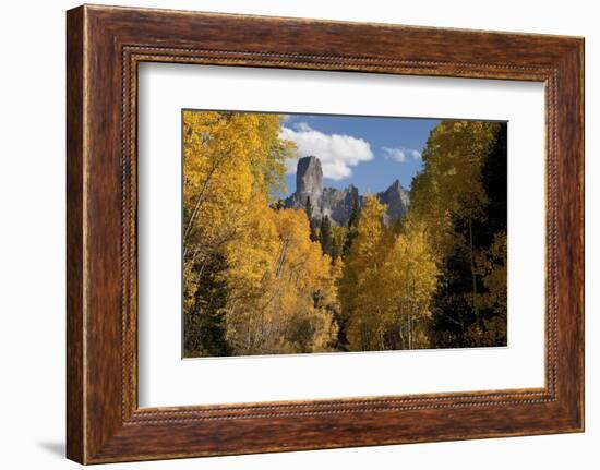 Chimney Peak and Courthouse Mountains in the Uncompahgre National Forest, Colorado-Joseph Sohm-Framed Photographic Print