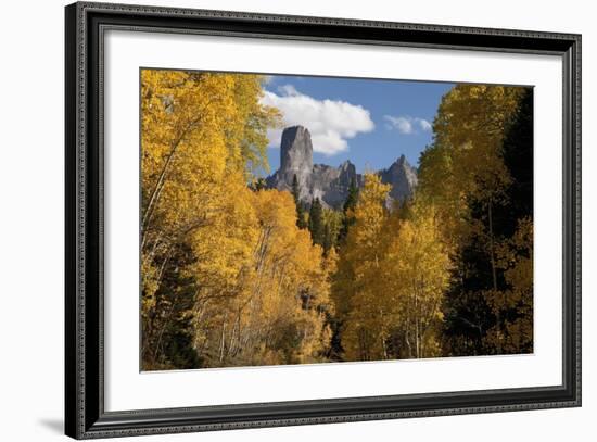 Chimney Peak and Courthouse Mountains in the Uncompahgre National Forest, Colorado-Joseph Sohm-Framed Photographic Print