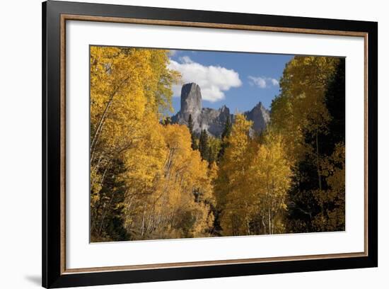 Chimney Peak and Courthouse Mountains in the Uncompahgre National Forest, Colorado-Joseph Sohm-Framed Photographic Print