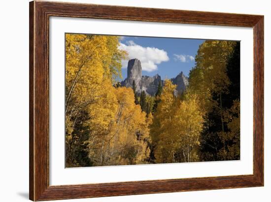 Chimney Peak and Courthouse Mountains in the Uncompahgre National Forest, Colorado-Joseph Sohm-Framed Photographic Print