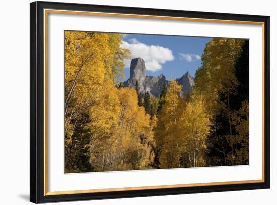 Chimney Peak and Courthouse Mountains in the Uncompahgre National Forest, Colorado-Joseph Sohm-Framed Photographic Print