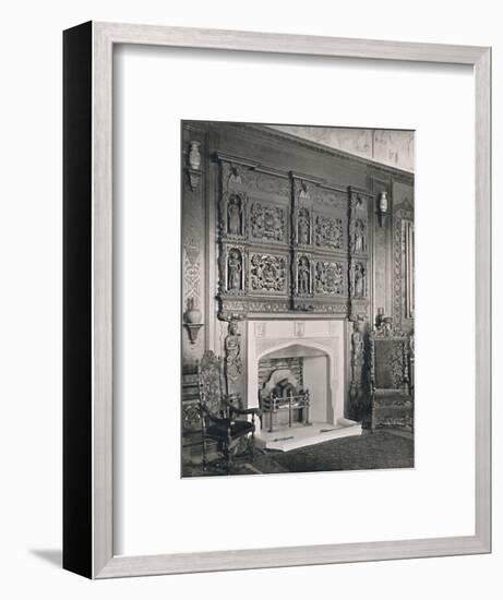 'Chimney-Piece in the King William Drawing room, Castle Ashby', 1927-Unknown-Framed Photographic Print