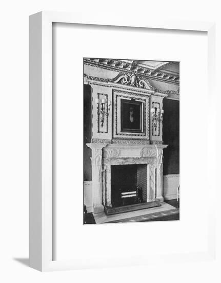 'Chimney-Piece in the Red Drawing Room, Raynham Hall, Norfolk', 1927-Unknown-Framed Photographic Print