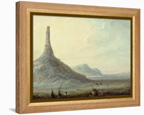 Chimney Rock, 1837-Alfred Jacob Miller-Framed Premier Image Canvas