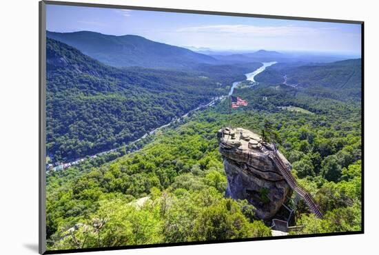 Chimney Rock at Chimney Rock State Park in North Carolina, Usa.-SeanPavonePhoto-Mounted Photographic Print