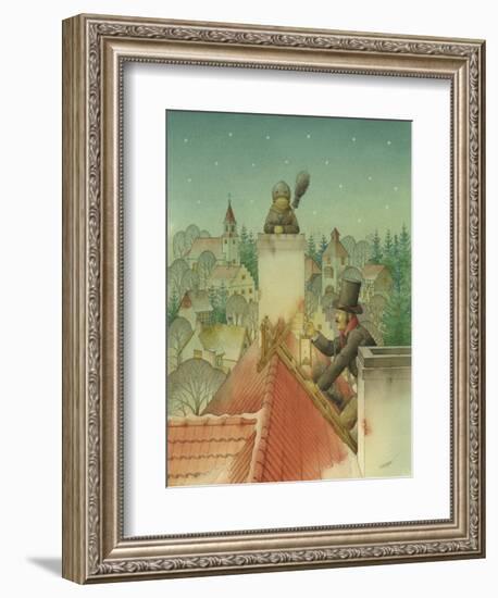 Chimney-Sweep Christmas 02, 2001-Kestutis Kasparavicius-Framed Giclee Print