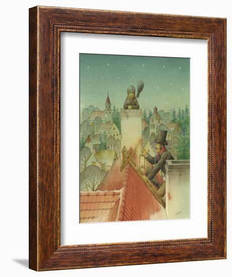 Chimney-Sweep Christmas 02, 2001-Kestutis Kasparavicius-Framed Giclee Print