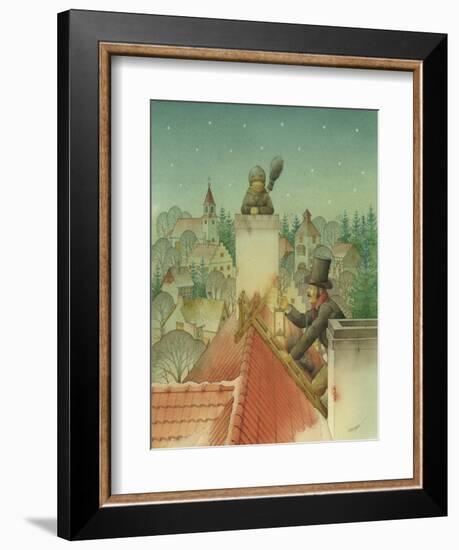 Chimney-Sweep Christmas 02, 2001-Kestutis Kasparavicius-Framed Giclee Print