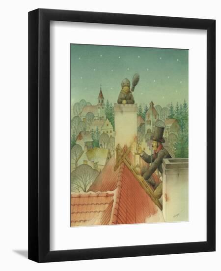 Chimney-Sweep Christmas 02, 2001-Kestutis Kasparavicius-Framed Giclee Print