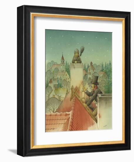 Chimney-Sweep Christmas 02, 2001-Kestutis Kasparavicius-Framed Giclee Print