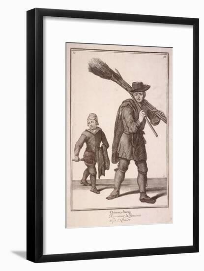 Chimney Sweep, Cries of London-Marcellus Laroon-Framed Giclee Print