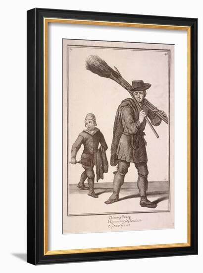 Chimney Sweep, Cries of London-Marcellus Laroon-Framed Giclee Print