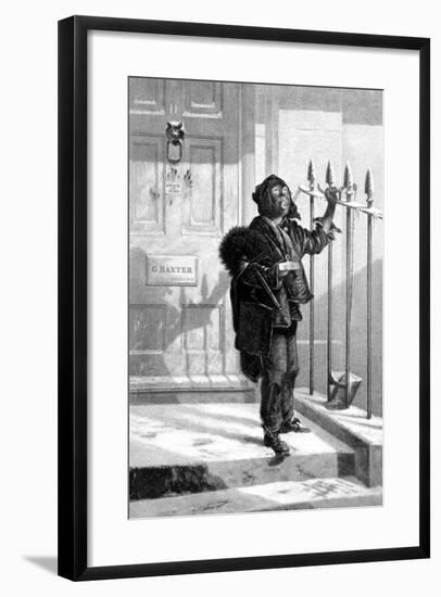 Chimney Sweep on the Morning Call,1853-null-Framed Giclee Print