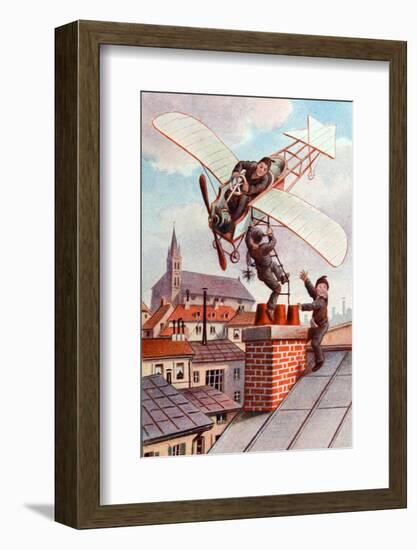 Chimney Sweeps & Personal Plane C1910-Chris Hellier-Framed Photographic Print