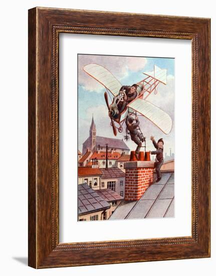 Chimney Sweeps & Personal Plane C1910-Chris Hellier-Framed Photographic Print