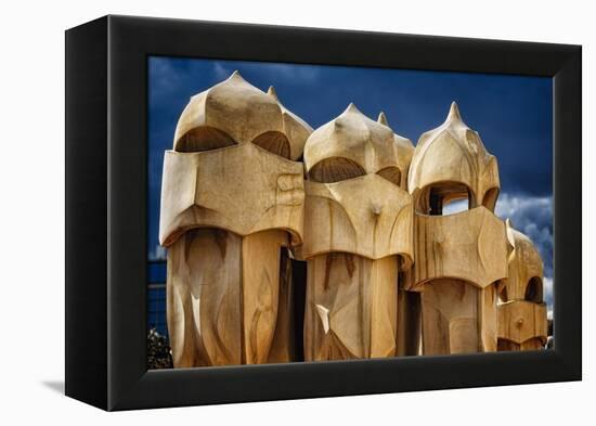 Chimneys Of La Pedrera-George Oze-Framed Premier Image Canvas