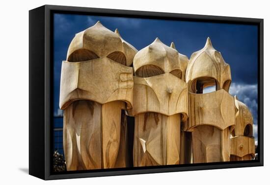 Chimneys Of La Pedrera-George Oze-Framed Premier Image Canvas