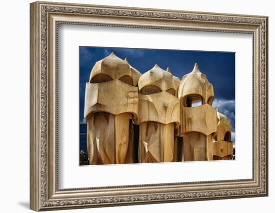 Chimneys Of La Pedrera-George Oze-Framed Photographic Print