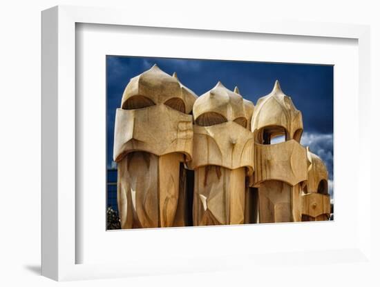 Chimneys Of La Pedrera-George Oze-Framed Photographic Print