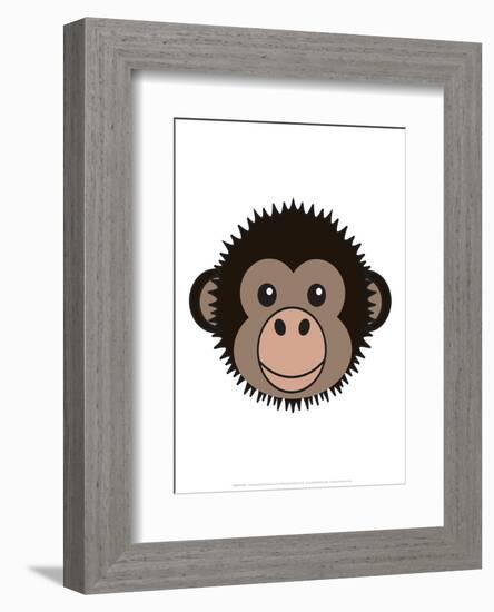 Chimp - Animaru Cartoon Animal Print-Animaru-Framed Giclee Print