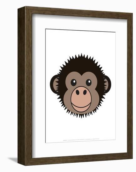 Chimp - Animaru Cartoon Animal Print-Animaru-Framed Giclee Print