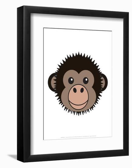 Chimp - Animaru Cartoon Animal Print-Animaru-Framed Giclee Print