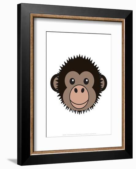 Chimp - Animaru Cartoon Animal Print-Animaru-Framed Giclee Print