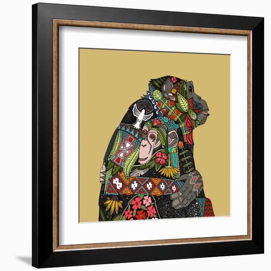 Chimpanzee Love Biscuit-Sharon Turner-Framed Art Print