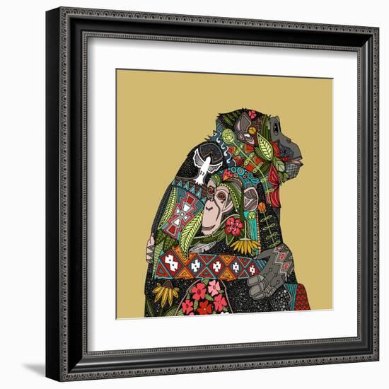 Chimpanzee Love Biscuit-Sharon Turner-Framed Art Print