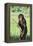 Chimpanzee with Stick-DLILLC-Framed Premier Image Canvas